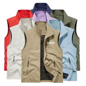 Chalecos Ligeros de Soft Shell con Cremallera para Hombre, 100% Poliéster, Chaleco de Trabajo para Exteriores, Resistente al Viento, con Logotipo Personalizado, Estilo Casual y Formal - Product Image 1