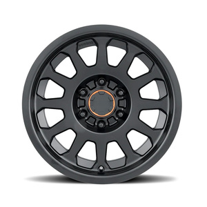 Jantes en alliage d'aluminium forgé, profondes, noir mat brillant, 17X9, personnalisées, robustes, tout-terrain, pour Silverado Fox Factory Edition ZR2 - Product Image 3