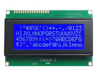 Module d'affichage LCD 1604 16x4 bleu/jaune STN, petit format 1604, type de caractère, parallèle 8 bits, 5V, rétroéclairage LED 16 broches, fourni par l'usine