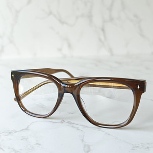 Monturas de gafas marrones, montura óptica de estilo vintage cuadrado para unisex - Product Image 1