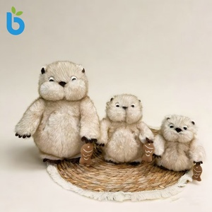 Peluche de foca Marmot, cojín decorativo abstracto con temática de zoológico, muñeco colgante adorable y famoso en internet, poliéster y algodón PP, 11CM-30CM - Product Image 4