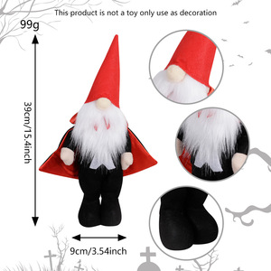 Nuevas decoraciones de Halloween, sombrero puntiagudo, muñecos de Gnomo de jardín, capa de bruja, muñecos de Halloween, adorno, decoraciones para fiestas en casa, exhibición - Product Image 5