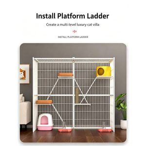 <b>Cat</b> <b>Cage</b> Three-storey <b>Cat</b> <b>Cage</b> Villa Extra Large Free Space Wholesale <b>Cat</b> House Luxury <b>Cat</b> House <b>Cat</b> Climbing Rack <b>Cat</b> Nest - Product Image 6