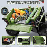 Nouveau camion benne électrique multifonctionnel 24V 4x4 tout-terrain 2 places pour enfants avec télécommande