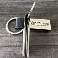 Porte-clés en métal et cuir de haute qualité, design unique avec code QR personnalisé, thème pyramidal, logo gravé au laser, technique de moulage