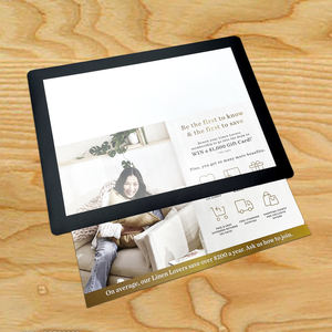 고무와 투명한 카운터탑 PVC 매트가 있는 은행용 광고 카운터 매트 - Product Image 2