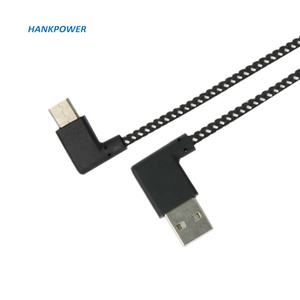 <span class=keywords><strong>L</strong></span> forma USB tipo <span class=keywords><strong>C</strong></span> cavo dati del telefono cellulare per Android caricatore rapido ad angolo retto in Nylon USB <span class=keywords><strong>C</strong></span> cavo dati - Product Image 3