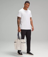 Sac fourre-tout en toile de coton uni, grande capacité, imperméable, écologique, personnalisable avec fermeture ouverte et logo imprimé