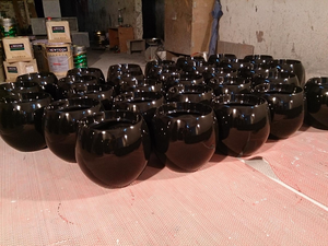 Pots de fleurs en résine de fibre de verre sur mesure, style minimaliste poli, pour la décoration intérieure et extérieure du jardin - Product Image 6