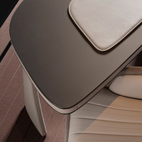 Ensemble chaise de bureau et bureau informatique de luxe léger pour villa, design italien minimaliste en bois massif, pour bureau de direction, Chine