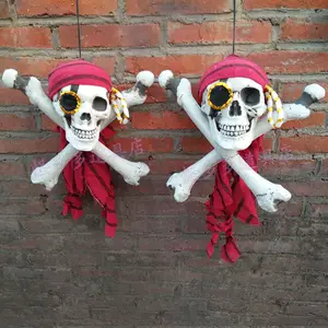 Plastic New Halloween Pirate Graveyard Decor Skeleton Bones For Yard Decoration