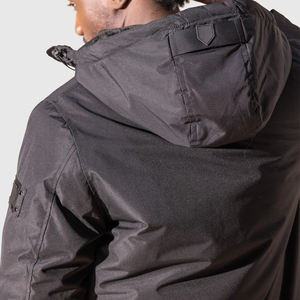 Chaqueta Térmica con Capucha para Hombre, Personalizada con Logotipo, para Invierno, con Tela de Lona, Impermeable y Resistente al Viento, Largo Regular, Ropa de Calle para Exteriores - Product Image 4