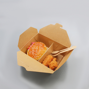 Hộp Đựng Mì Bằng Giấy <span class=keywords><strong>Kraft</strong></span> Dùng Một Lần In Tùy Chỉnh Hộp Đựng Thực Phẩm Hộp Đựng Đồ Ăn Trưa Bằng Giấy Burger Khoai Tây Chiên Gà - Product Image 3