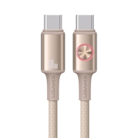 Kabel Data Travel USB Type-C ke Type-C USAMS SJ752 Berkualitas Tinggi, Grosir, Multifungsi, 60w 5a 1.2m, Pengisian Cepat PD