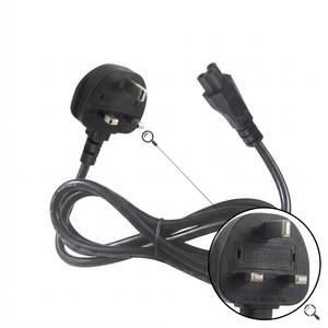 Câble d'alimentation CA avec prise UK (Singapour) vers connecteur IEC C5, câble secteur standard britannique 3 broches pour adaptateur secteur d'ordinateur portable - Product Image 1