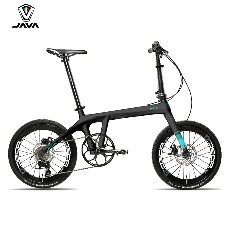 JAVA ARIA 20 Zoll 18 Speed Carbon Fiber Folding Bike mit R3000 Schaltwerk System Fahrrad Carbon City-Bike