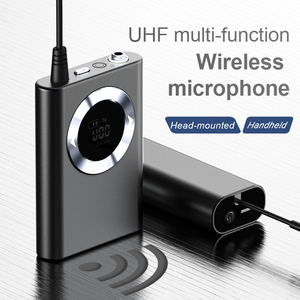 U80 UHF đa chức năng Micro không dây đầu gắn cầm tay trở lại clip mic cho cuộc họp giảng dạy - Product Image 5
