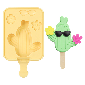 <span class=keywords><strong>2025</strong></span> cấp thực phẩm phim hoạt hình Silicone Ice Cream khuôn tự chế đa hình dạng POPSICLES Maker Ice Cream công cụ với gậy - Product Image 3