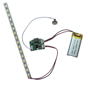 Bande lumineuse LED 2835 blanc chaud avec circuit imprimé alimenté par batterie rechargeable, interrupteur tactile, accessoires pour cadre photo DIY - Product Image 3