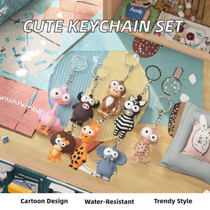 พวงกุญแจยางกันน้ำลายการ์ตูนสัตว์น่ารัก CHENXI ลายโปเกมอน สำหรับแขวนกุญแจรถ โทรศัพท์มือถือ หรือกระเป๋า - Product Image 2