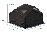27.0 grande tente gonflable de cabine d'air pour le camping imperméable extérieur de famille