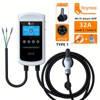 Chargeur de batterie portable Feyree 85V-264V pour voiture, gadgets pour voiture de type 1 J1772, chargeur de batterie portable pour voiture électrique hybride