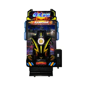Machine de jeu d'arcade de voiture de conduite de jeu de course automobile à pièces chaudes