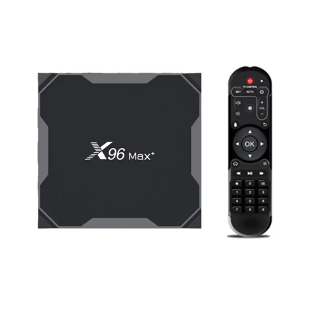 X96MAX Plus Android 9.0 Smart Tv Box Amlogic S905 X3 DDR4 Dual Band Wifi Lan 1000M Android Tv Box 8K X96 Max Plus