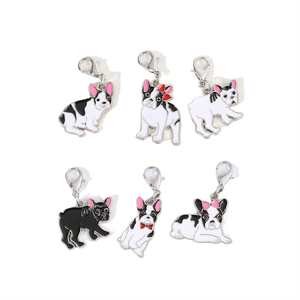 Nuevo Llavero con Colgante <span class=keywords><strong>de</strong></span> Perro, Aleación <span class=keywords><strong>de</strong></span> Zinc, Bulldog Inglés y Francés, Decoración <span class=keywords><strong>de</strong></span> Ropa, Regalo - Product Image 1