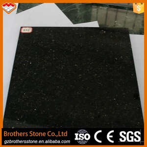 Haute qualité pas cher Inde noir galaxie noir or granit carrelage poli noir granit cuisine comptoir - Product Image 4