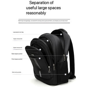 Sac à dos pour ordinateur portable personnalisé, commande en gros, grande capacité pour hommes et femmes, service OEM ODM disponible, adapté aux voyages d'affaires - Product Image 5