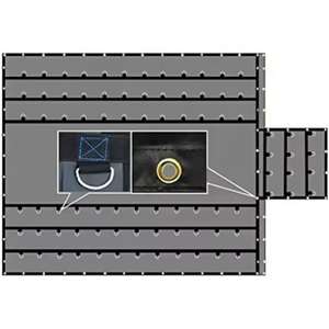 Bâche de bois de camion à plat de 14 <span class=keywords><strong>oz</strong></span> avec chute de 8 pieds Bâche imperméable de 24 'X 27' avec 3 rangées d'anneaux en "D" pour remorques pour protéger la cargaison - Product Image 1