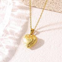 Pendentif Cœur ouvrable avec boîte à photo, Calligraphie Arabe Islamique Musulmane, en Acier Inoxydable, Bijou de Mode pour l'Aïd, Vente en Gros