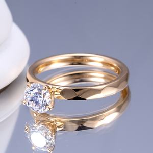 แหวนแต่งงาน Messi Jewelry MER-780 ทองคำแท้ 18K ประดับเพชรสังเคราะห์ CVD HPHT 0.56 กะรัต D VS1 ทรงกลม เพชรเลี้ยงในห้องปฏิบัติการ - Product Image 3