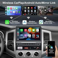 Autoradio tactile 10,1 pouces pour Toyota Tacoma 2005-2015 avec Apple CarPlay sans fil, Android Auto, GPS, commande au volant, WiFi, FM et caméra de recul