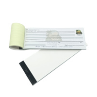 Carnet de reçus autocopiants NCR coloré sur mesure pour factures de restaurants et hôtels
