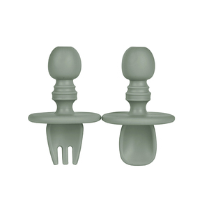 Cuchara de Silicona para Bebés, Libre de BPA, con Logotipo Personalizado, para la Primera Etapa de Alimentación, para el Aprendizaje Independiente, Utensilio para Comer para Niños Pequeños, Cubertería para la Alimentación Complementaria - Product Image 1