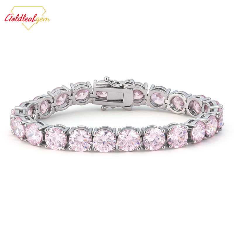 Pink Moissanite Bracelet
