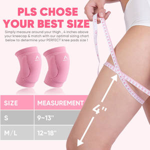 Genouillères roses de volley-ball avec coussin de haute protection pour volley-ball, course à pied, nettoyeur de maison, travailleur, haltérophilie, danseur - Product Image 4
