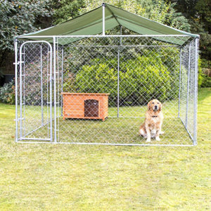 Durable Waterproof Modern Metal Collapsible Galvanized Steel <strong>Dog</strong> Cage Fence with Divider Wire Mesh Fence - Product Image 1