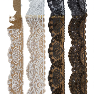 Encaje de Cuentas Bordado Soluble en Agua 100% Poliéster para Zapatos, Bolsos, Accesorios de Mujer, Tela de Malla, Regalos - Product Image 4