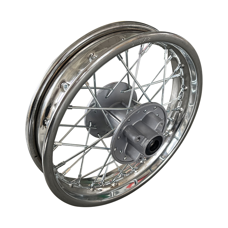 Беговые мотоцикл 1.85X12 дюймов покрытием дисковый тормоз передний и задний стальной обод для центрального движения колеса Мотокросс аксессуары для мотоциклов