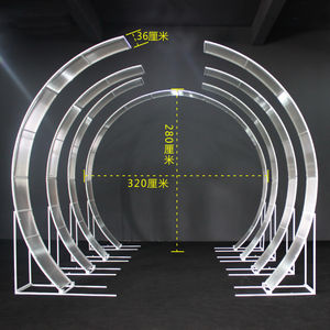 Arco de Hierro Forjado Iluminado Desmontable, Decoración de Arco Luminoso Extra Grande para Bodas al Aire Libre en Jardines - Product Image 2