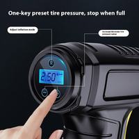 Pompe à air portable 7,4 V, gonfleur de pneus de voiture ABS, manomètre numérique, détection de pression des pneus, compresseur d'air pour voiture et moto