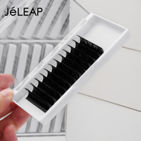 Extensions de cils personnalisées, fabriquées en Chine, sans cruauté, naturelles, longues, faites à la main, Jeleap 8-18mm, OEM ODM, volume premium, noir intense