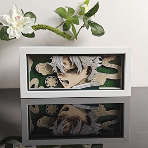 Caja de Luz LED de Demon Slayer Shinazugawa Sanemi, Envío Desde Almacén en EE. UU., Disponible <span class=keywords><strong>Hoy</strong></span>, Decoración de Anime 3D con Brillo de <span class=keywords><strong>Viento</strong></span> Furioso - Product Image 3