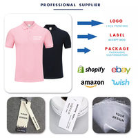 Polos personnalisés brodés en gros, polo à manches courtes en piqué mercerisé de golf 100% coton, t-shirts polo unis vierges pour hommes