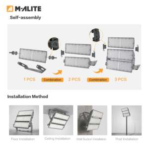 Reflector LED de Alta Potencia Eficiente para Campos Deportivos, Almacenes, Estacionamientos y Carreteras, Iluminación Exterior - Product Image 4