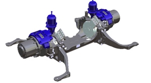 มอเตอร์แม่เหล็กซิงโครนัส Brogen 110KW สำหรับเพลาล้อหลัง IP67 540V สำหรับรถบรรทุก 4.5-6 ตัน มินิบัส รถกระบะ ระบบส่งกำลัง - Product Image 4