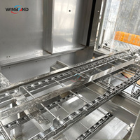 Tunneltype fruit- en groentewasmachine SUS304 waterbesparende recirculatie hogedruksproeier